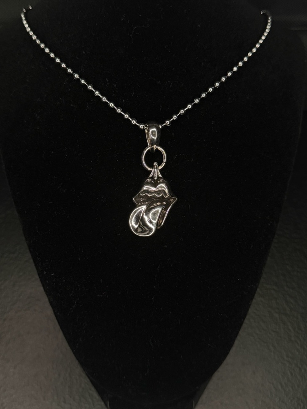 Chrome Hearts Rolling Stones Tonge Unisex Necklace